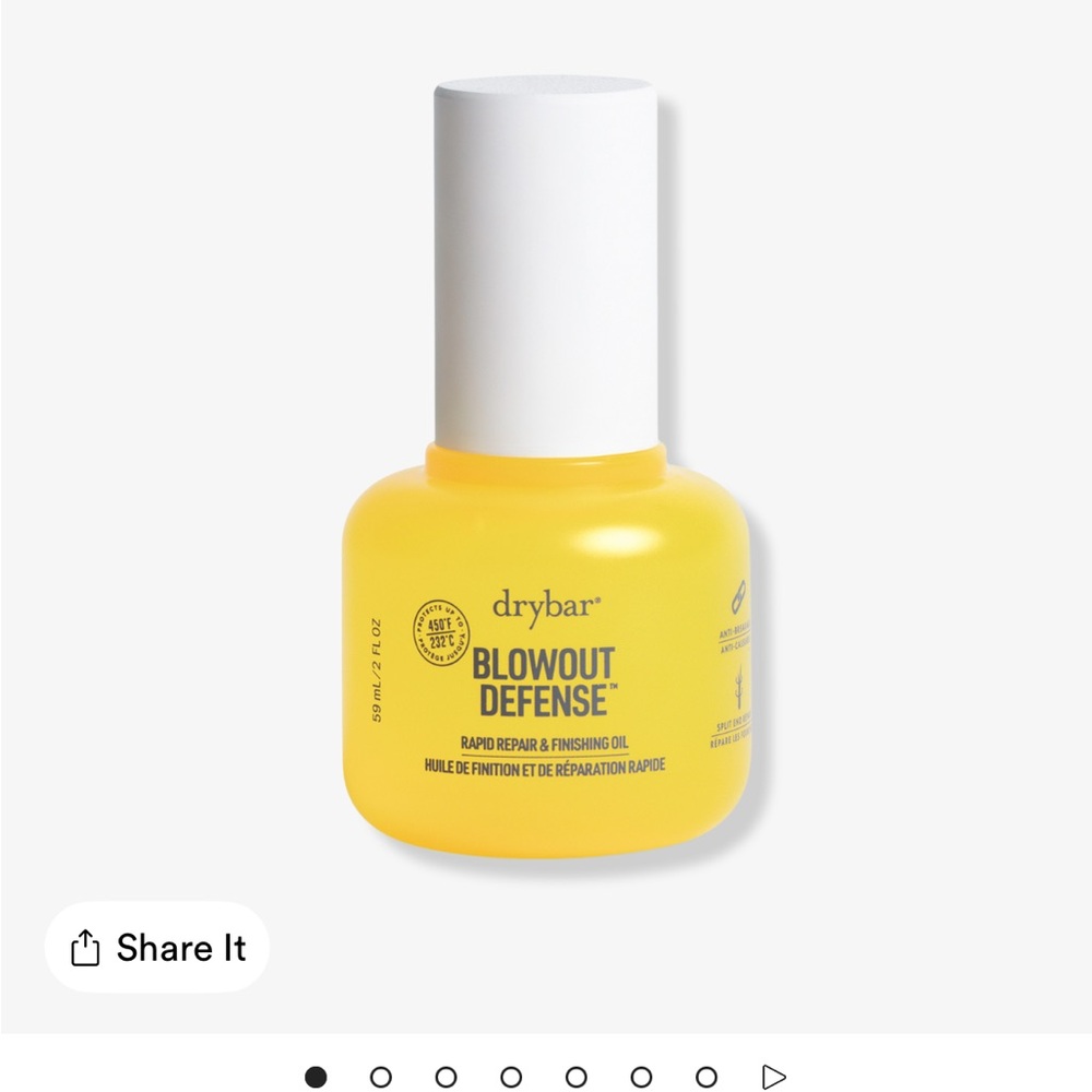Drybar Blowout Defense Rapid Repair & Finishing Oil - Yellow
